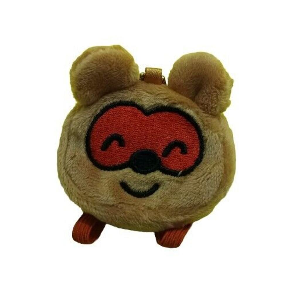 Nontan Kuma- San bear ( Picture Book ) Mini back pack pouch With Zipper Keychain